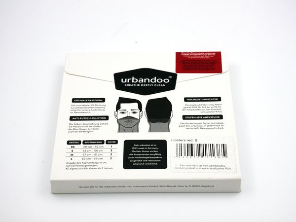 URBANDOO Loop-Maske "orange" Gr. S 