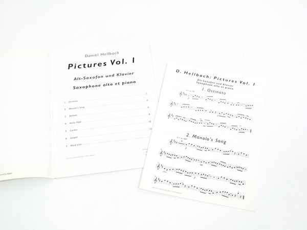 Noten für Altsaxofon und Klavier Vol. 1 
