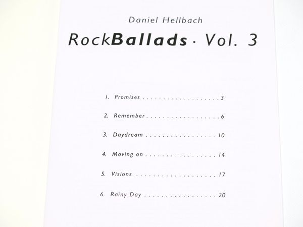 Rock Ballads Vol. 3 mit CD 
